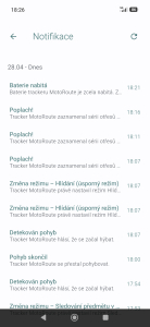 Test GPS trackeru MALA